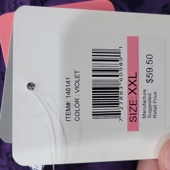 Women's elegant blouse 👚 Company ELLEN TRACY size XXL color: Violet - Picture 7 of 7